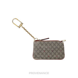 🔴 Gucci Key Pouch Cles - Micro GG Supreme Stars Red